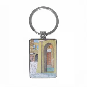 A Crowd Began To Form Square Keychain