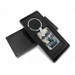 No 11 Square Keychain