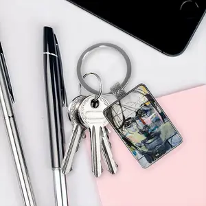 No 11 Square Keychain