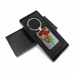 Tulips Square Keychain