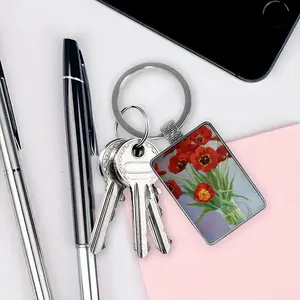 Tulips Square Keychain