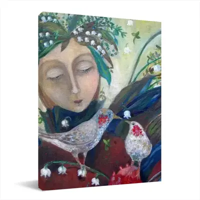 Angel Of Spring Canvas Decorative Painting (Multi-Size, Vertical)