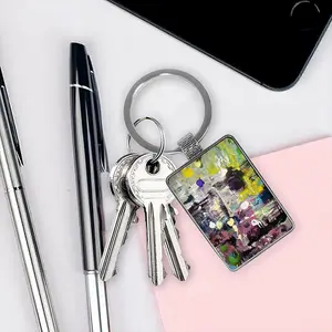 Another Planet Square Keychain