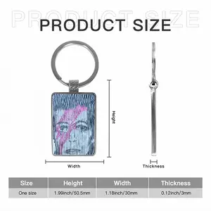 David Bowie The Legend Square Keychain