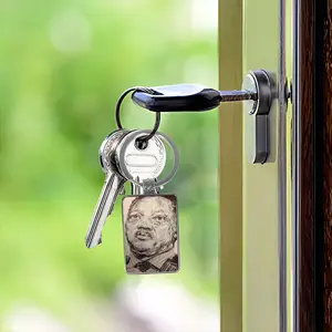 Reverend Jesse Jackson Square Keychain