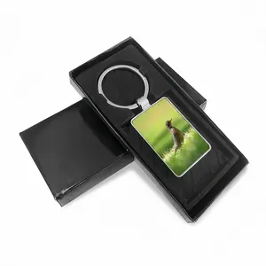 Bird In High Park Grass Square Keychain