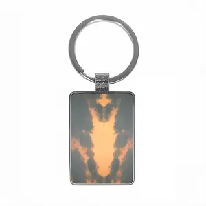 Bermuda Dragon Sunset Square Keychain