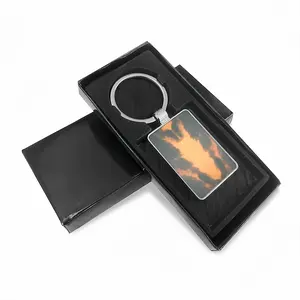 Bermuda Dragon Sunset Square Keychain