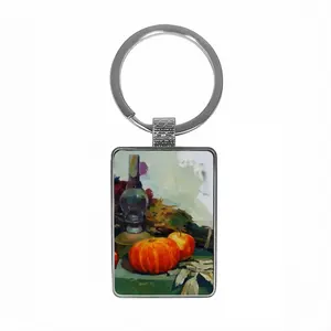 Autumn Still Life Square Keychain