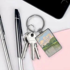 Hot Day Square Keychain