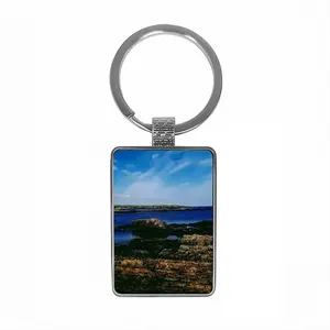 Coastal View Fom Staxigoe Square Keychain