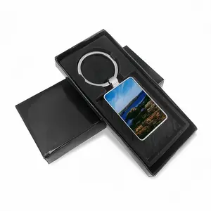 Coastal View Fom Staxigoe Square Keychain