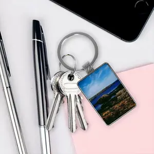 Coastal View Fom Staxigoe Square Keychain