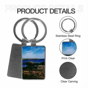 Coastal View Fom Staxigoe Square Keychain