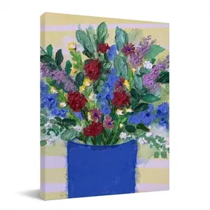 Blue Vase Canvas Decorative Painting (Multi-Size, Vertical)