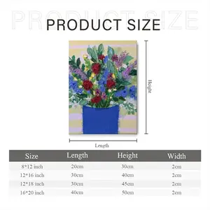 Blue Vase Canvas Decorative Painting (Multi-Size, Vertical)