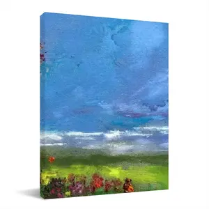 Happens By The Sea Canvas Decorative Painting (Multi-Size, Vertical)