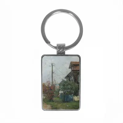 Autumn In Krasnoe On The Volga Square Keychain