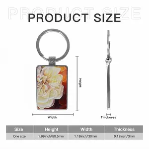 Roses Square Keychain