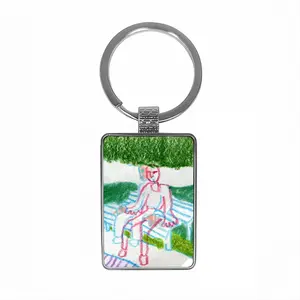 Everyday Micro-Scenes 023 Square Keychain