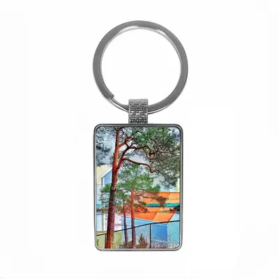 Deep Breath Square Keychain