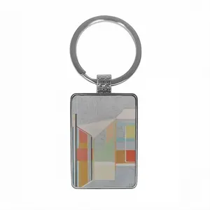 Cityscape Square Keychain