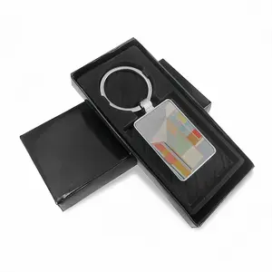 Cityscape Square Keychain