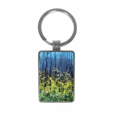 Morning Forest Square Keychain