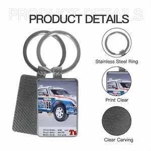 Porsche 959 Square Keychain