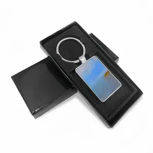 Abstraction Of The Sea Square Keychain