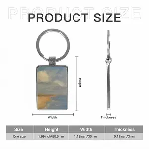 How The Clouds Are Balanced Square Keychain