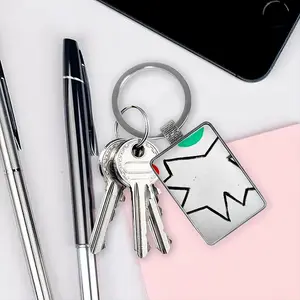 Bird Square Keychain