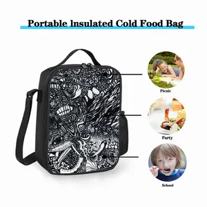 Pulling Teeth Face Square Thermal Insulation Meal Bag