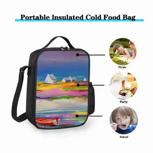 Boat Red Square Thermal Insulation Meal Bag