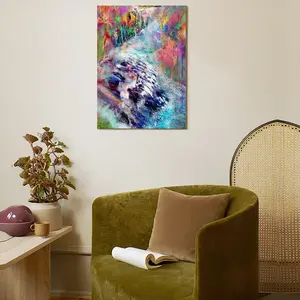 Colours Of The Lake Series Canvas Decorative Painting (Multi-Size, Vertical)