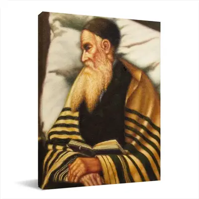 Rabbi From Galicia Canvas Decorative Painting (Multi-Size, Vertical)