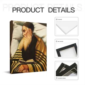 Rabbi From Galicia Canvas Decorative Painting (Multi-Size, Vertical)