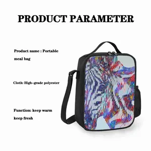 The Colorful Zebra Square Thermal Insulation Meal Bag