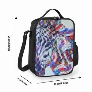 The Colorful Zebra Square Thermal Insulation Meal Bag