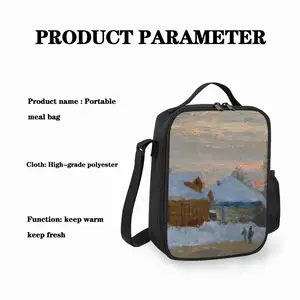 Winter Evening Square Thermal Insulation Meal Bag