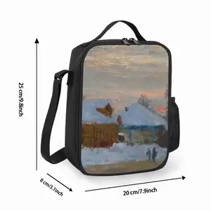 Winter Evening Square Thermal Insulation Meal Bag