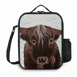 Bull - Red Bull Taurus Animals Buffalo Wild Square Thermal Insulation Meal Bag