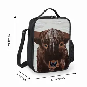 Bull - Red Bull Taurus Animals Buffalo Wild Square Thermal Insulation Meal Bag