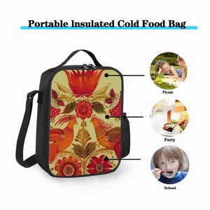 Flower In A Pot Square Thermal Insulation Meal Bag