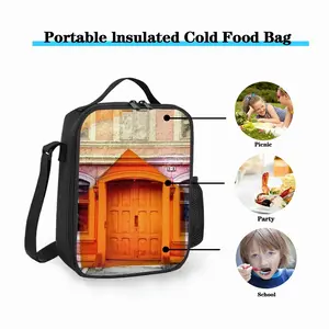 Orange Entrance Square Thermal Insulation Meal Bag