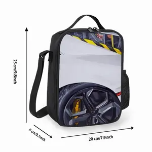 Lamborghini And Ribbons Square Thermal Insulation Meal Bag