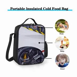 Lamborghini And Ribbons Square Thermal Insulation Meal Bag