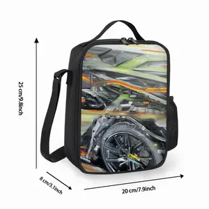 Lamborghini Huracan Crash Square Thermal Insulation Meal Bag