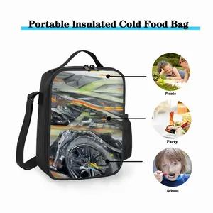 Lamborghini Huracan Crash Square Thermal Insulation Meal Bag