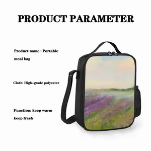 Lavender Field Square Thermal Insulation Meal Bag